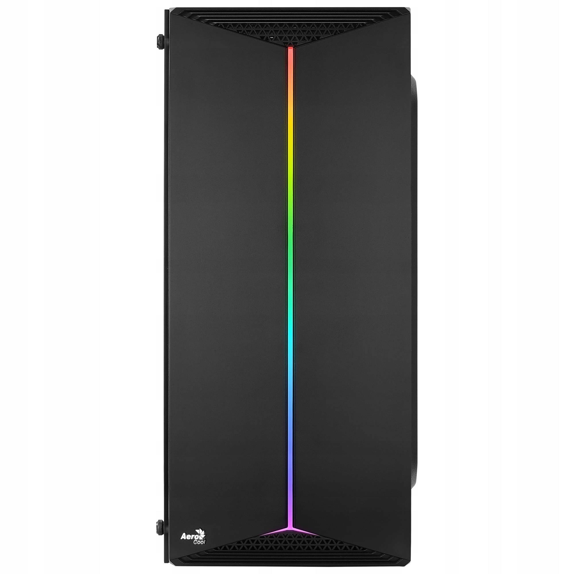 Skrinka Aerocool Split RGB Midi Tower, čierna